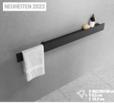 Ablage mit Front und Handtuchhalter