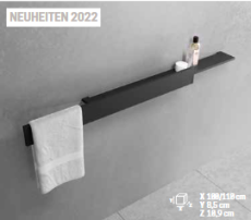 Ablage mit Front und Handtuchhalter