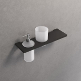 Ablage mit Becherhalter und Seifenspender